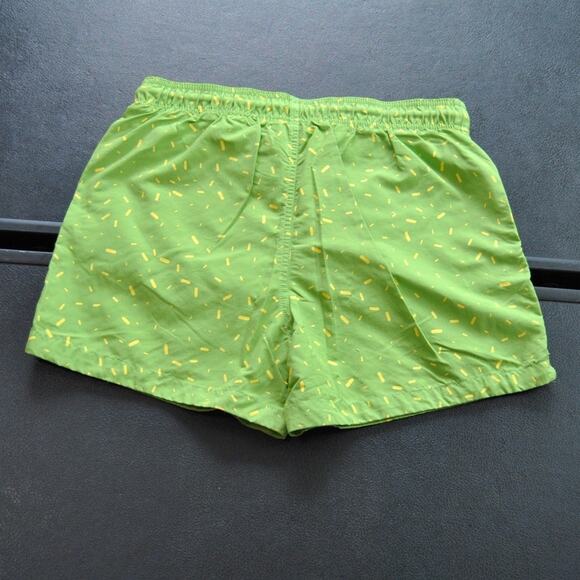 Aquary Medium Green w/ Yellow Spec Pattern & Pockets Swimwear - Picture 3 of 7